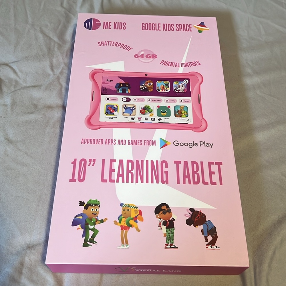 Google Kids Space 10” 64 GB Kids' Shatterproof Tablet w/ Bumper Case Kickstand